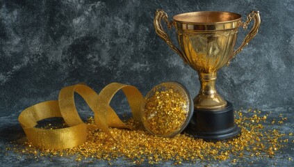 Golden Achievement A Symbol of Triumph and Success