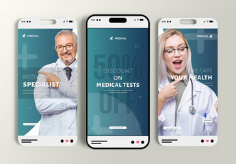 Medical Story Post Template Healthcare Design Layout