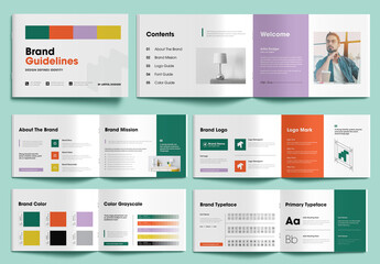 Modern Brand Identity Guideline Book Template