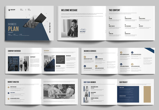 Professional Business Plan Landscape Design Template Layout