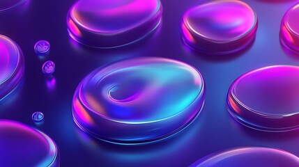 Abstract iridescent shapes (1)