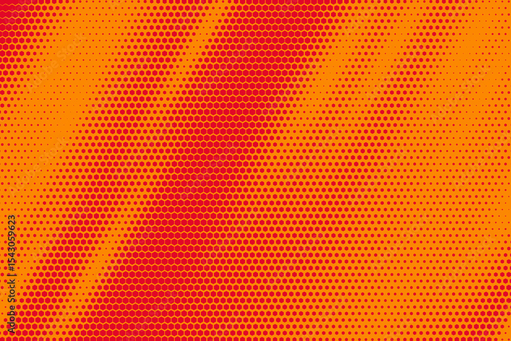 Poster honeycomb halftone background. hexagon vector pattern. abstract fade gradient with geometric hex dot