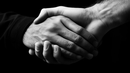 Hands tightly gripping each other - emotional support