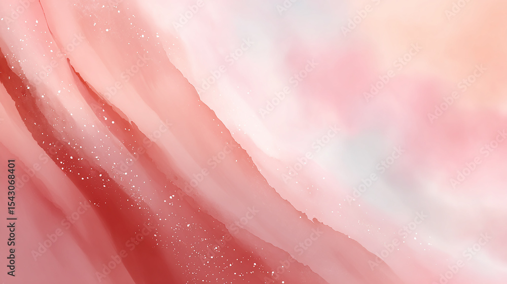 Poster soft and warm pink watercolor texture with gentle blending and subtle gradients creating a romantic 