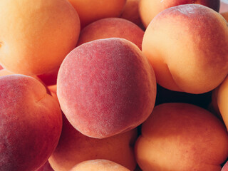 fresh apricots close up