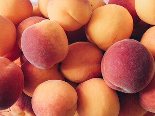 fresh apricots close up