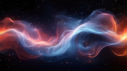 Abstract cosmic energy flow in space
