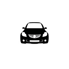 Black and white car silhouette transparent background