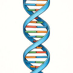 DNA Double Helix Structure, Function, and Genetic Code Illustration