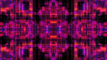 Abstract, vibrant, digital art pattern