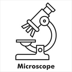 Microscope Outline Icon