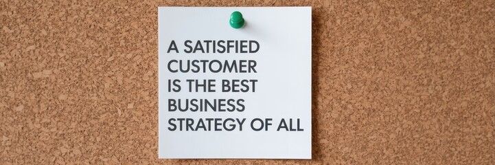 Satisfied customer is the best business strategy.