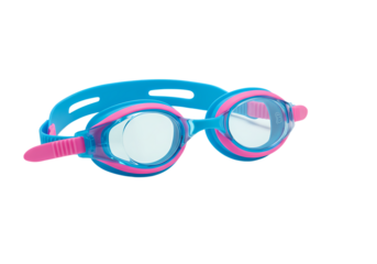 Youthful Aqua and Pink Swimming Goggles A Splash of Style for the Pool isolated on transparent baackground