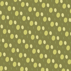  Monochrome background with geometric elements arranged diagonally in olive color.