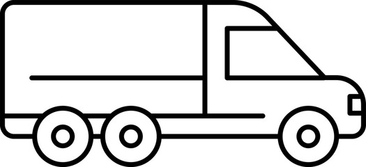Commercial vehicles line icon set. Vector pictograms collection of container, pallet, forklift, plane, drone, helicopter, ship, train, cargo truck, warehouse.