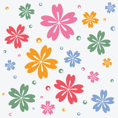 flower background summer spring fabric poster floral girly wallpaper blooming pattern colorful