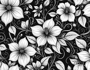 Floral Line Art