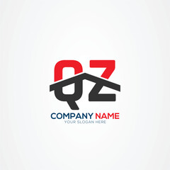 QZ ZQ Creative Modern Letters Logo Design Element