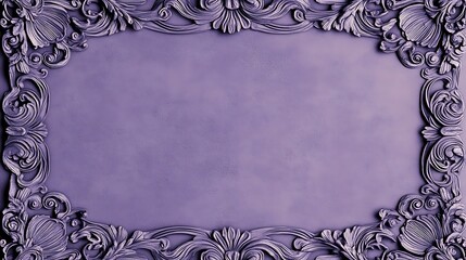 Elegant, ornate purple frame