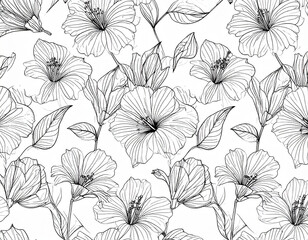 Floral Line Art
