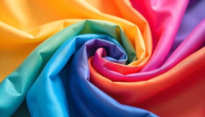 Rainbow swirl fabric abstract background loop