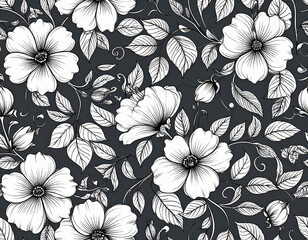 Floral Line Art