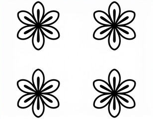 Floral Line Art