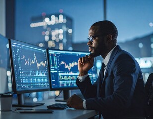 コンピューターで仕事をする人