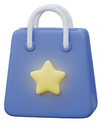 Shopping Bag with Star Design