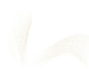 Abstract Shiny Gold Glitter Wave design element. Isolated PNG Design Element. Merry Christmas and Happy New Year Decoration.Transparent Background.  For invitation and greeting card BG 