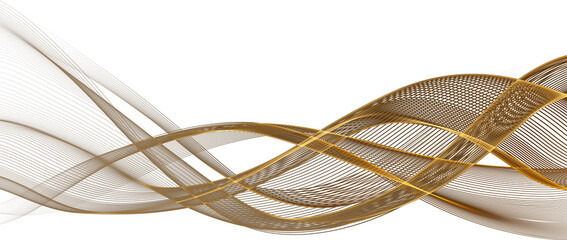  Abstract Transparent Shiny Glowing Gold Wave. Golden Wavy Lines.  Luxury background
