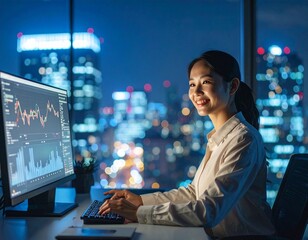 コンピューターで仕事をする人のイメージ