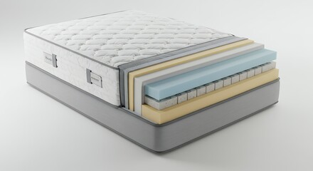 Mattress layers view
