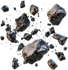 Captivating Asteroid Belt Concept with Floating Rocks and Cosmic Debris