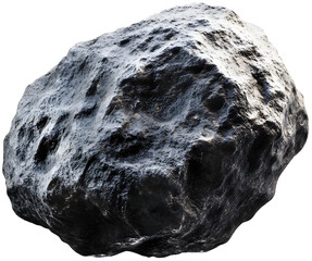 Cosmic Asteroid Covered in Dust, Isolated