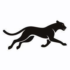 silhouette of a cheetah