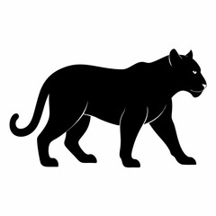 Obraz premium vector illustration of a black panther