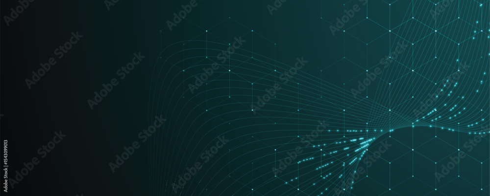 Poster abstract polygonal background technology concept, futuristic background