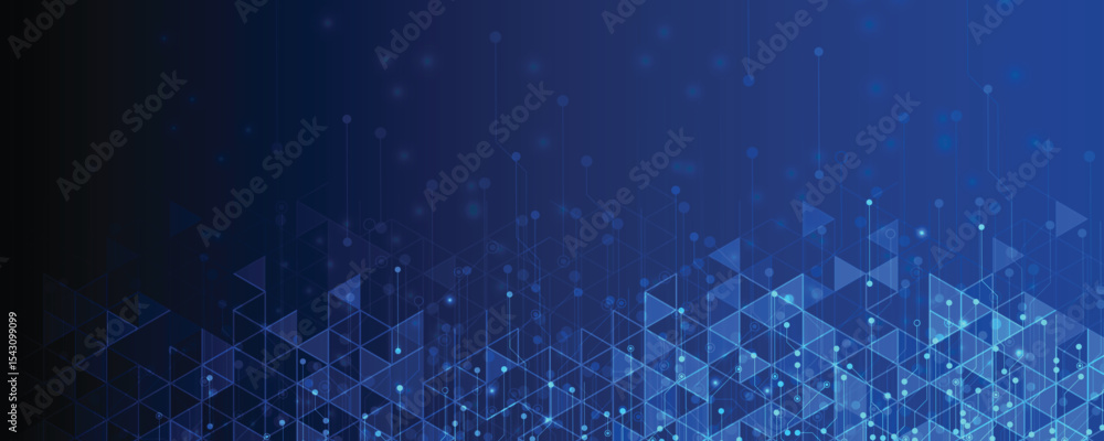 Poster abstract polygonal background technology concept, futuristic background