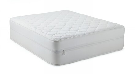 White mattress topper display