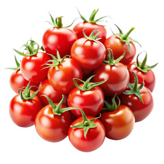 cherry tomatoes isolated on white background