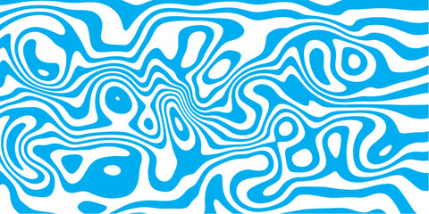 Blue Abstract Mapping Lines – Modern Fluid Topographic Background for Vector Design.