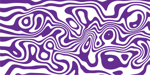 Vibrant Purple Topographic Fluid Design – Abstract Wavy Lines for Modern Art.