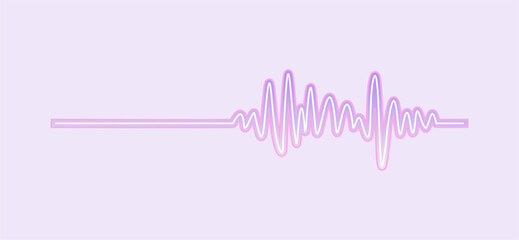 Music wave line sound one noise icon audio frequency signal podcast radio sound wave volume hand art. Acoustic line music logo record sound wave doodle sketch abstract. Vector illustration