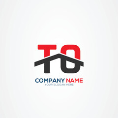TO OT Creative Modern Letters Logo Design Element