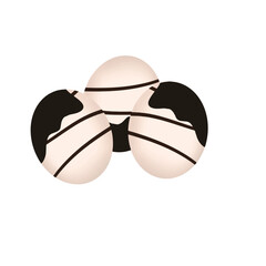 Chocolate-coated round candies vector for World Chocolate Day. Ideal for sweets branding, dessert menu, or confectionery product promotion.