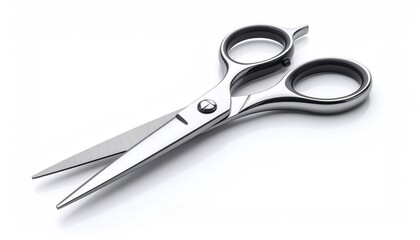 Obraz premium Professional Hair Cutting Scissors Sharp Steel Blades Modern Design Barber Tools Hairdressing