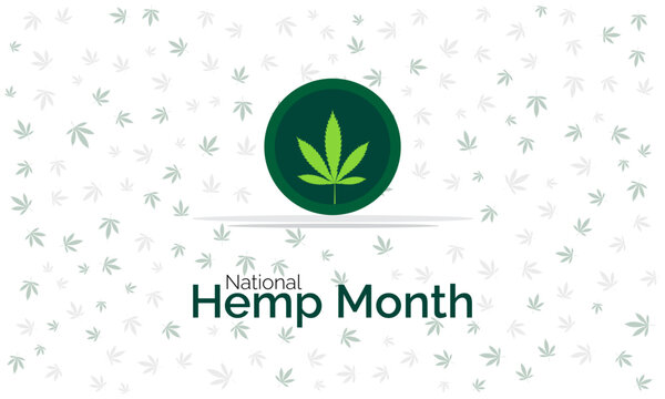 

July is National Hemp Month background illustration. Holiday concept. Utilize  for  background, banner, placard, card, and poster design template with  professional  illustraion design 