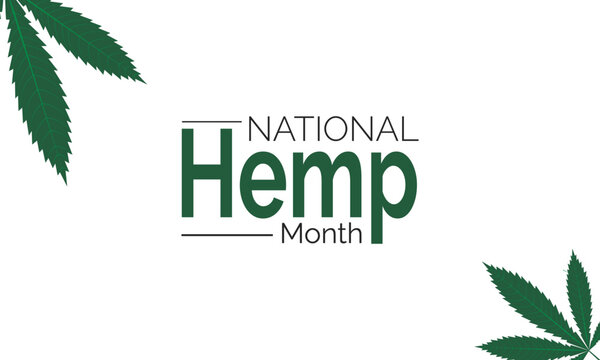 

July is National Hemp Month background illustration. Holiday concept. Utilize  for  background, banner, placard, card, and poster design template with  professional  illustraion design 