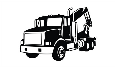 Fototapeta premium Yellow heavy dump truck vector isolated on white for construction and cargo transportation